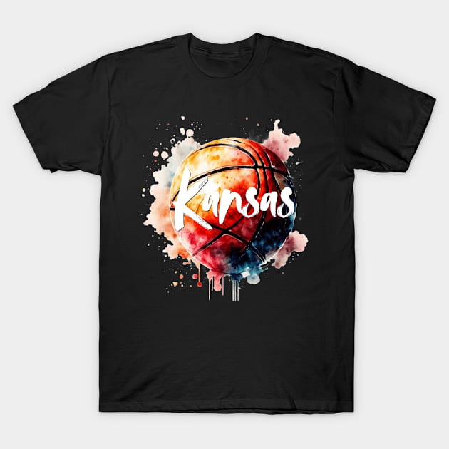 Basketball Kansas City Ball T-Shirt by smartrocket